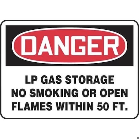 Accuform OSHA DANGER SAFETY SIGN LP GAS MCHL251XL MCHL251XL